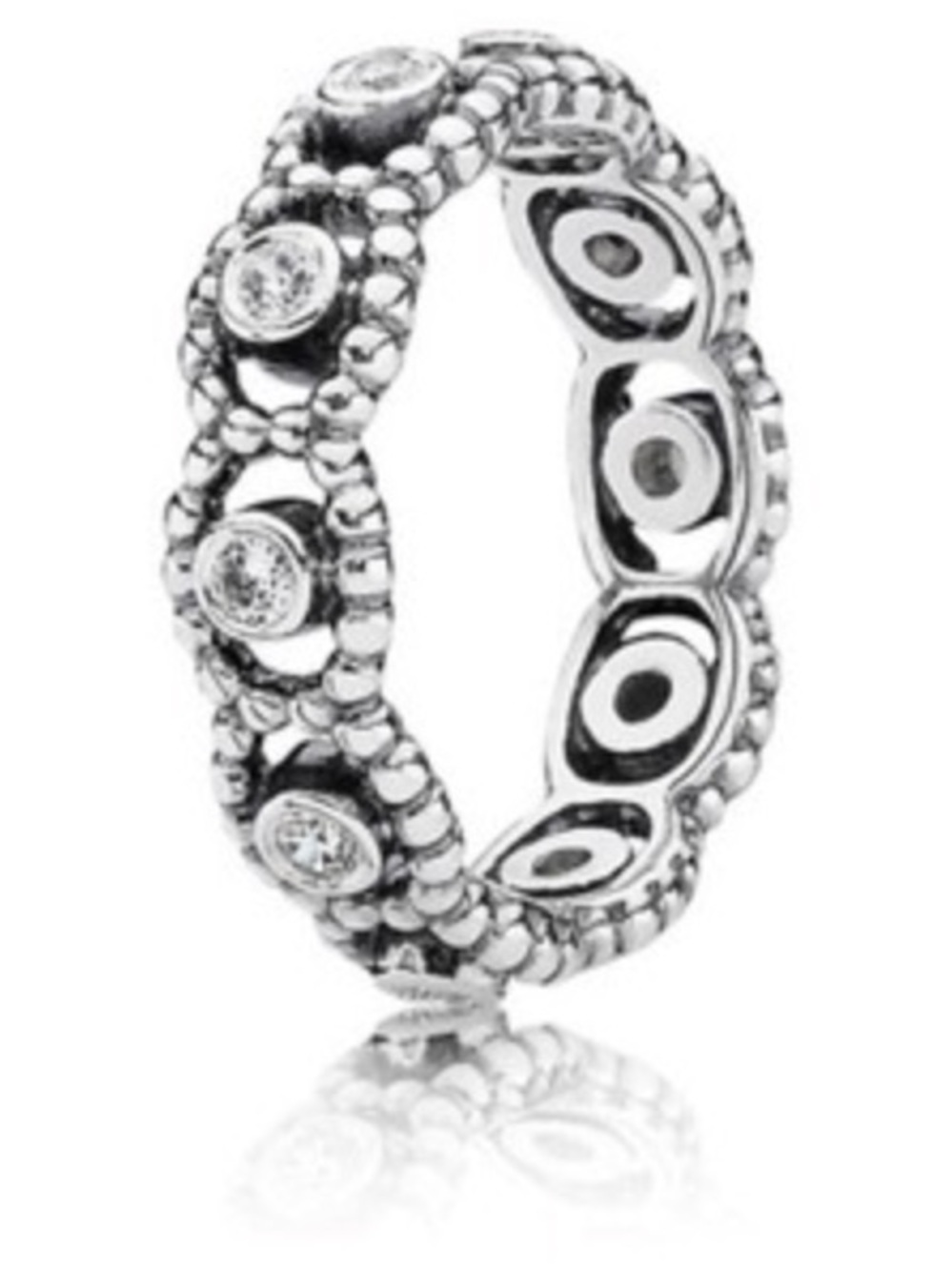 Pandora Her Majesty Sterling Silver and Clear CZ Ring